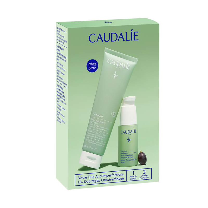 Caudalie Pack Vinopure Sérum Anti-imperfeições 30ml + Oferta Geleia Limpeza 150ml