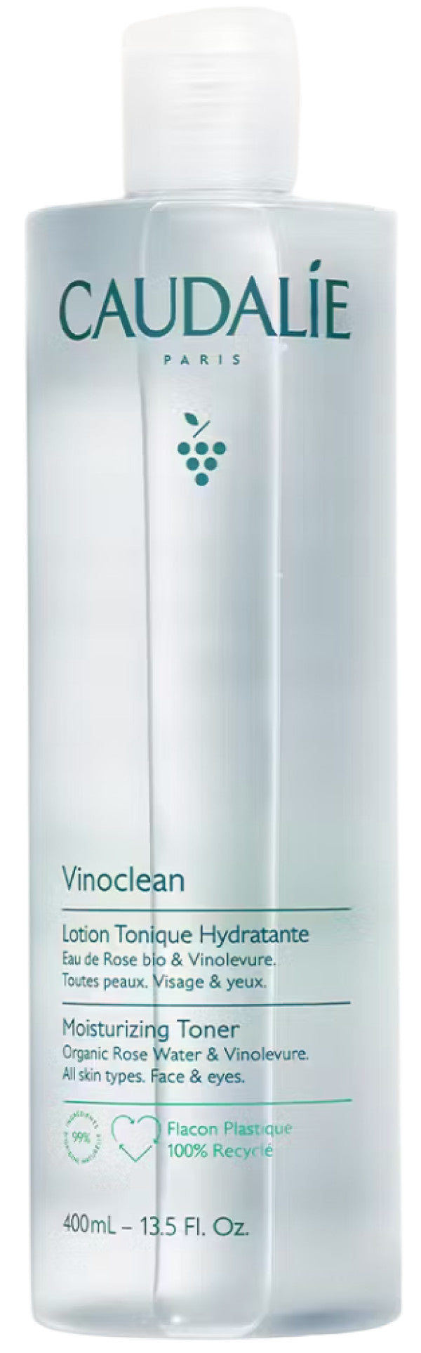 Caudalie Vinoclean Loção Tónica Hidratante 400ml