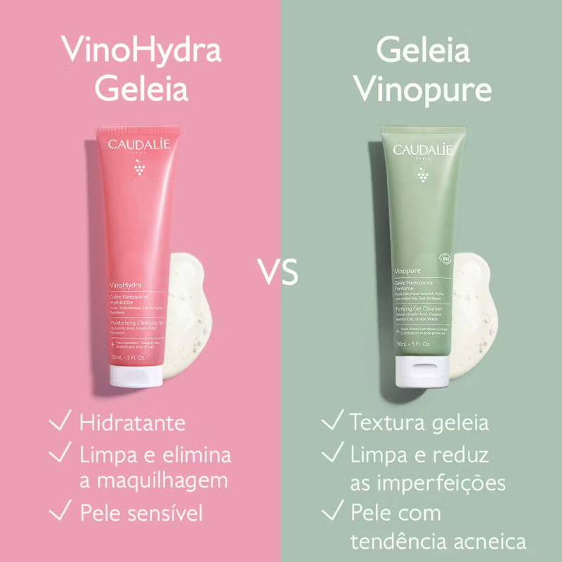 Caudalie VinoHydra Geleia de Limpeza Hidratante 150ml - Farmácia Garcia