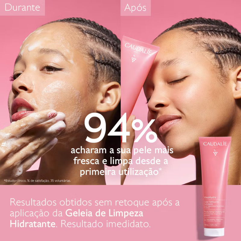 Caudalie VinoHydra Geleia de Limpeza Hidratante 150ml - Farmácia Garcia