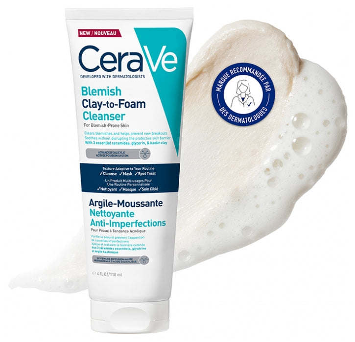 Cerave Argila-Espuma Limpeza Control Impurezas 118ml