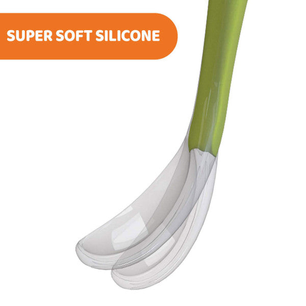 Chicco Colher Cinzenta Silicone com Caixa 6M+