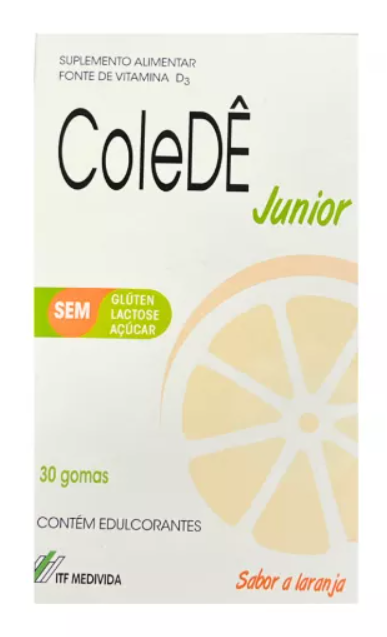 ColeDÊ Junior Gomas Laranja 30 Unidades
