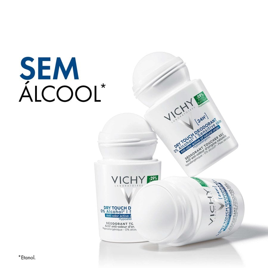 Vichy Desodorizante 24H Toque Seco Roll-On 0% Álcool 50ml