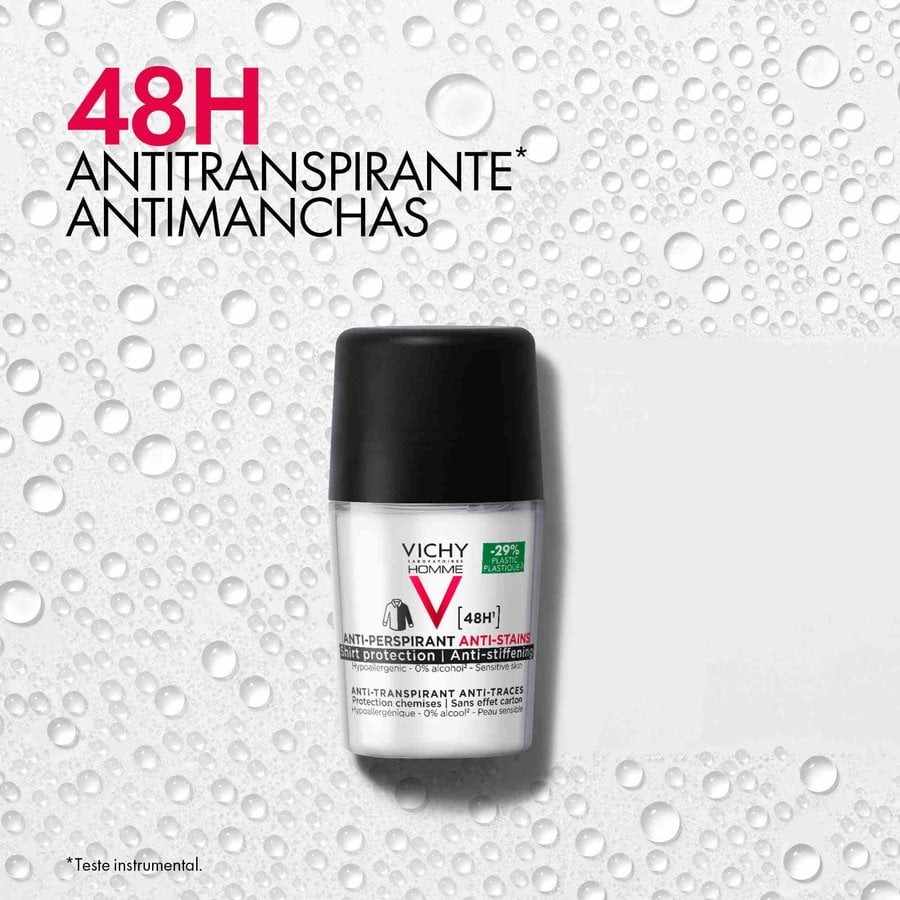 Vichy Homme Desodorizante 48H Antitranspirante & Antimancha 50ml