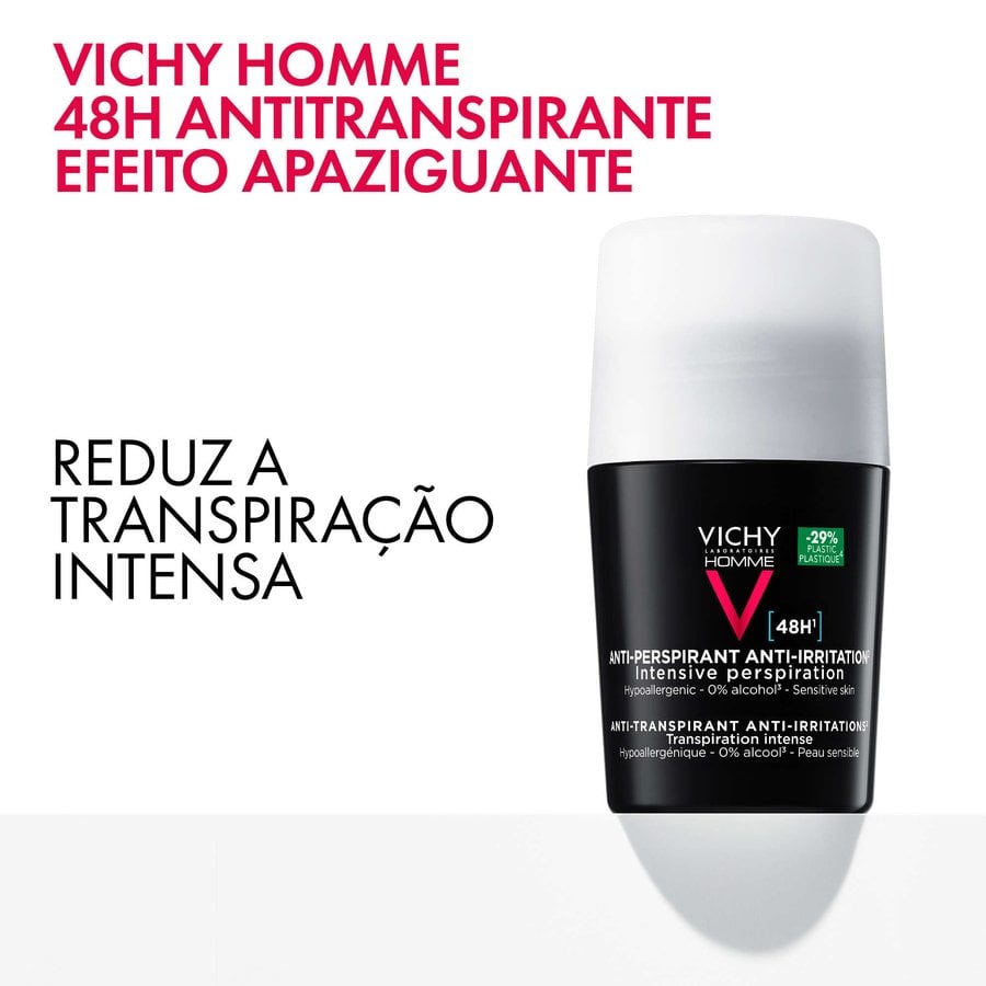 Homme Deo Roll On Pele Sensível 48h 50ml