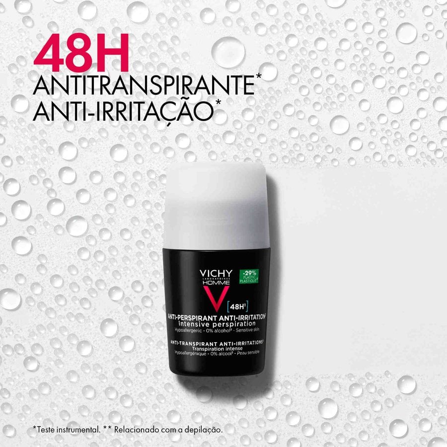 Homme Deo Roll On Pele Sensível 48h 50ml