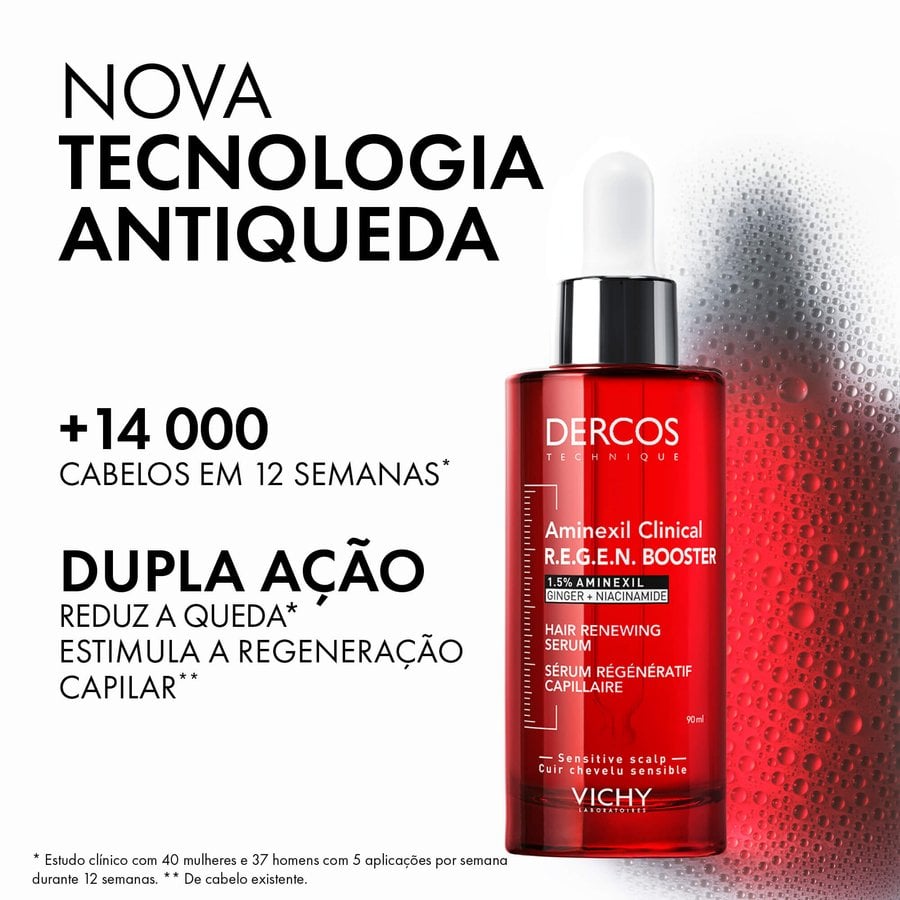Dercos Aminexil Clinical R.E.G.E.N Booster Sérum 90ml - Farmácia Garcia