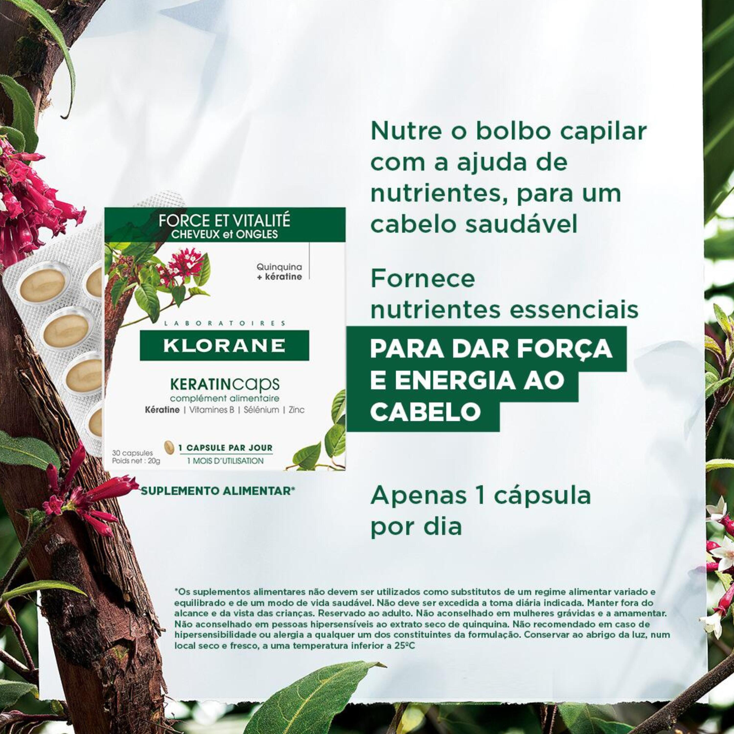 Klorane Capilar Keratin Cápsulas x30 - Farmácia Garcia