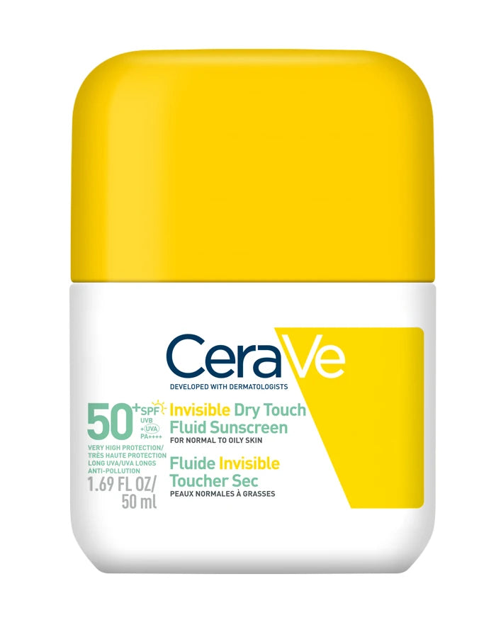 Cerave Sun Fluído Protetor Invisível Toque Seco SPF50+ 50ml - Farmácia Garcia