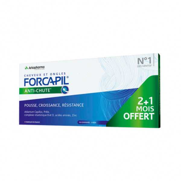 Forcapil Antiqueda 90comprimidos Pack Inclui 2 Meses + 1 Oferta - Farmácia Garcia