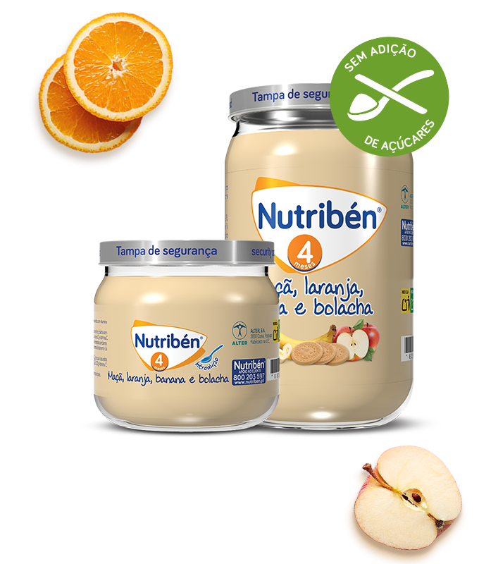 Nutribén Boiao Maçã Laranja Banana Bolacha 235g - Farmácia Garcia