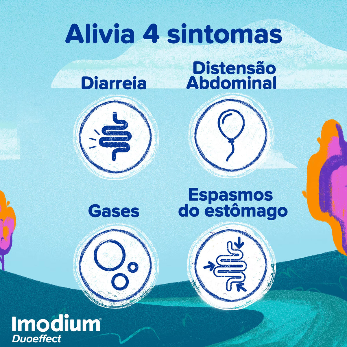 Imodium Duoeffect 12 Comprimidos 2mg+125mg