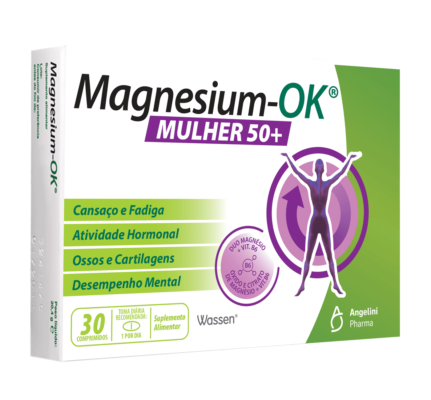 Magnesium-Ok Mulher 50+ 30 Comprimidos - Farmácia Garcia