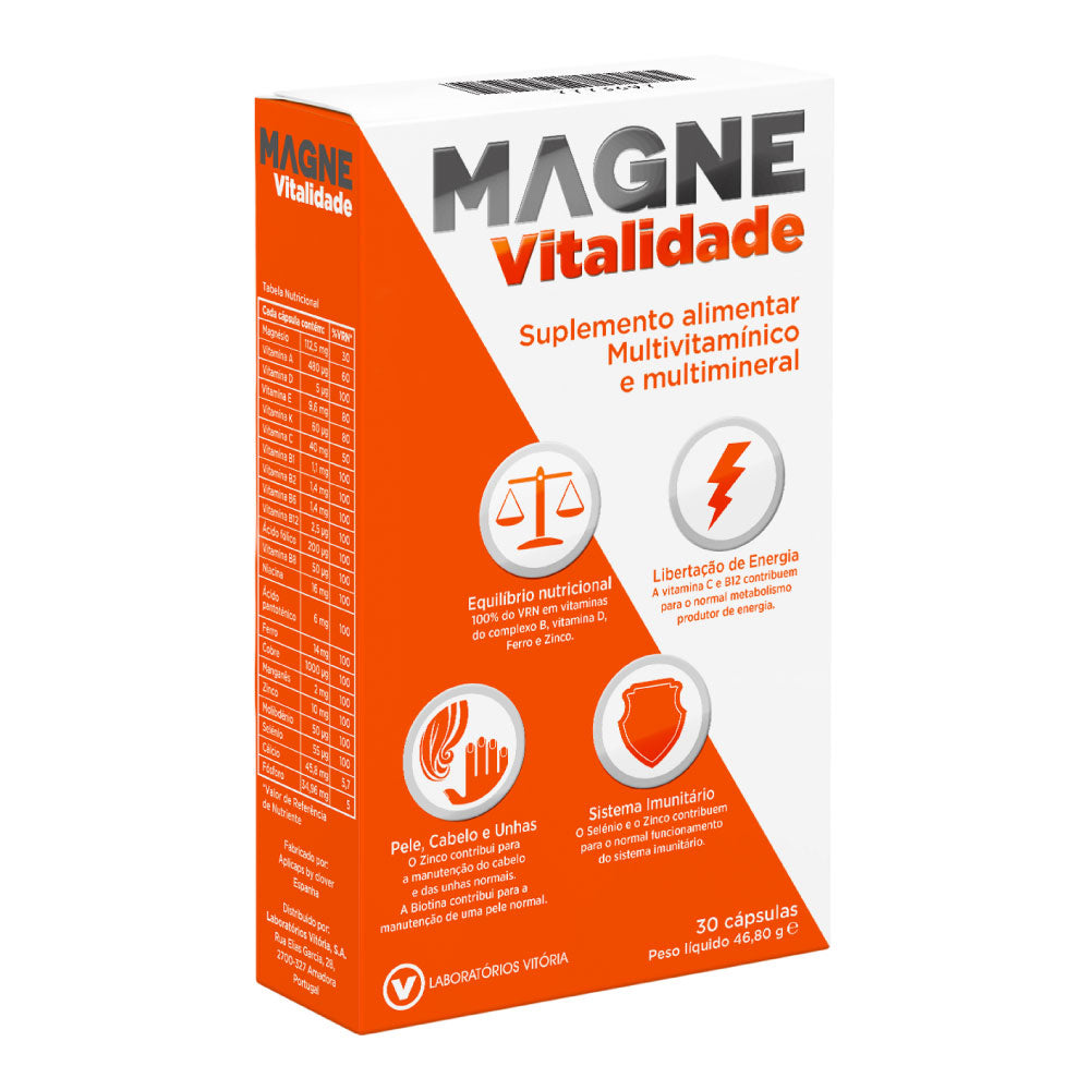 MagneVitalidade 30 Cápsulas + 30 Cápsulas Oferta - Farmácia Garcia