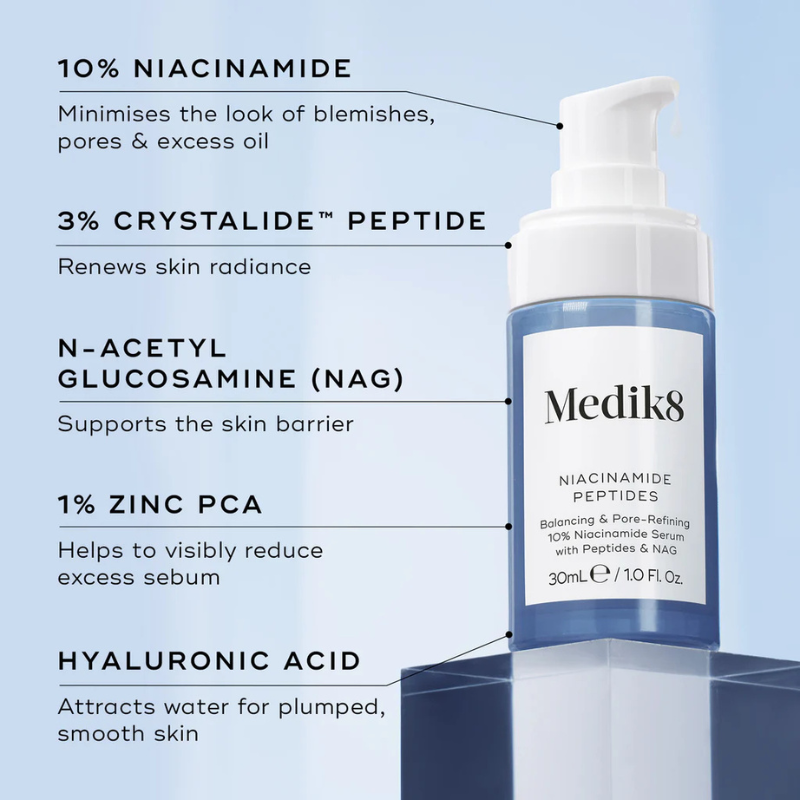 Medik8 Niacinamide Peptides Sérum 30ml - Farmácia Garcia