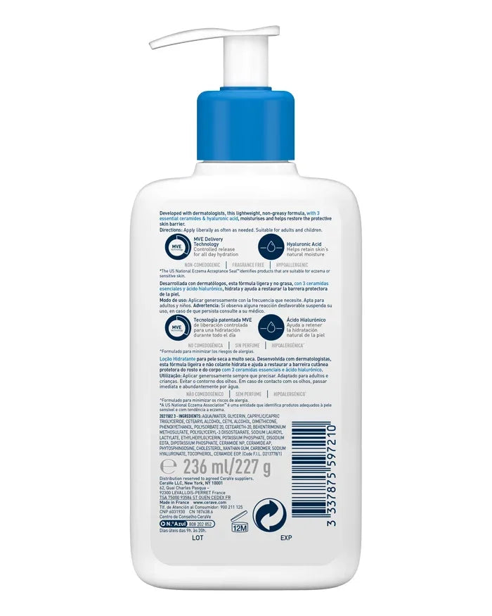 Cerave Loção Corporal Hidratante Diária 236ml
