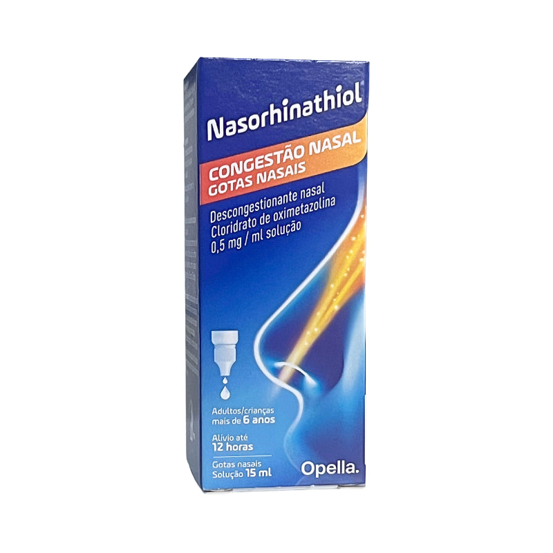 Nasorhinathiol 0,5mg/ml 15ml Solução Nasal