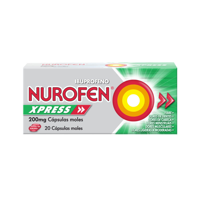 Nurofen Xpress 200mg 20 Cápsulas Moles - Farmácia Garcia