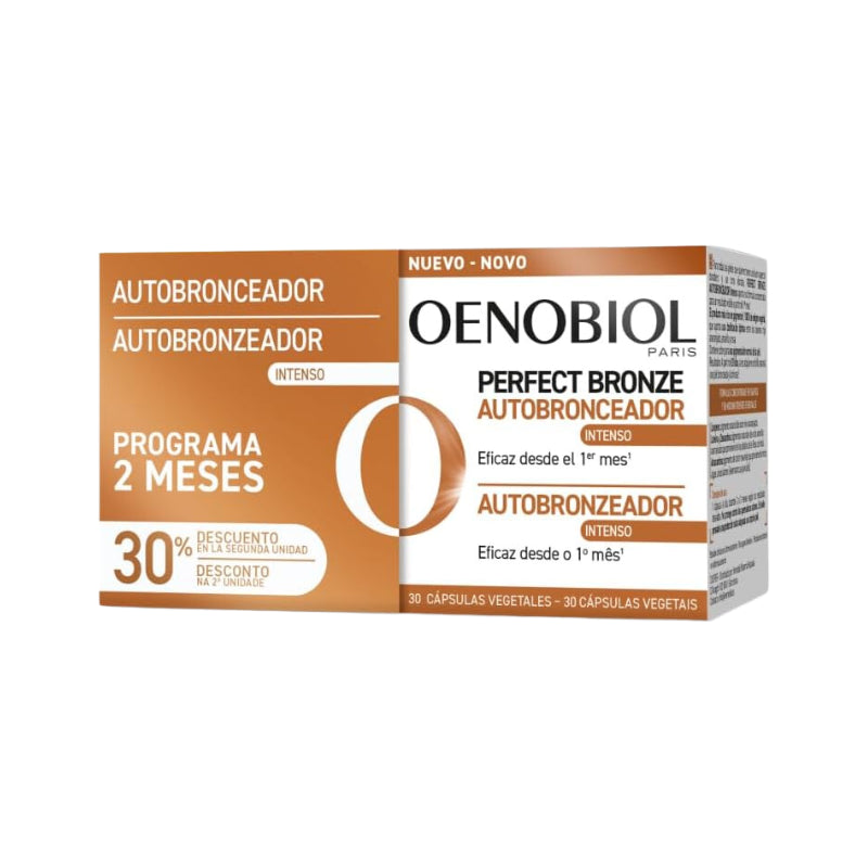 Oenobiol Autobronzeador 30 Cápsulas + 30% Desconto na 2ª Embalagem - Farmácia Garcia