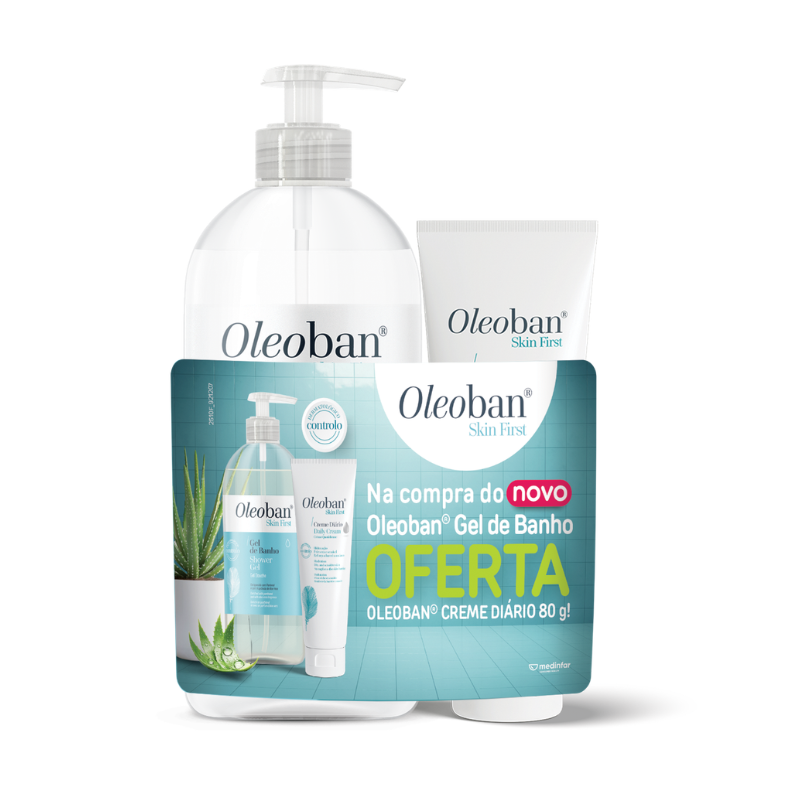 Oleoban Pack Gel Banho 450ml + Creme Diário 80g