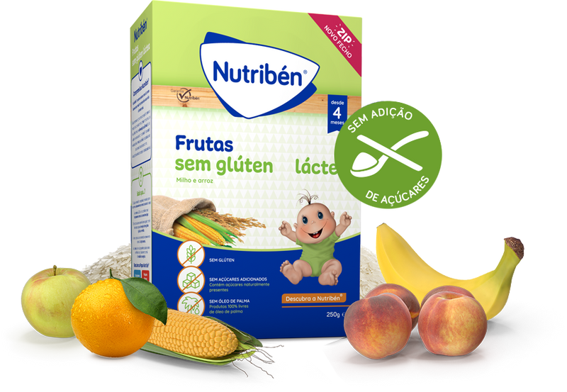 Nutribén Farinhas Fruta Lactea Sem Gluten 250g - Farmácia Garcia