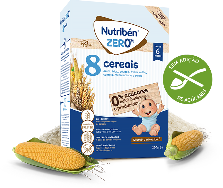 Nutriben Zero 0% Farinha 8 Cereais 250g