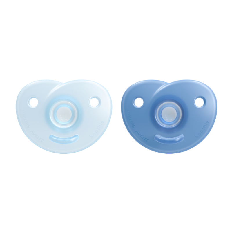 Philips Avent Soothie Chupeta Azul 0-6 Meses Silicone Médico 2 Unidades - Farmácia Garcia