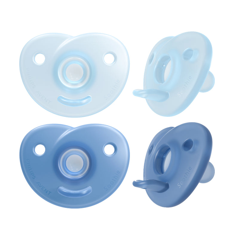 Philips Avent Soothie Chupeta Azul 0-6 Meses Silicone Médico 2 Unidades - Farmácia Garcia