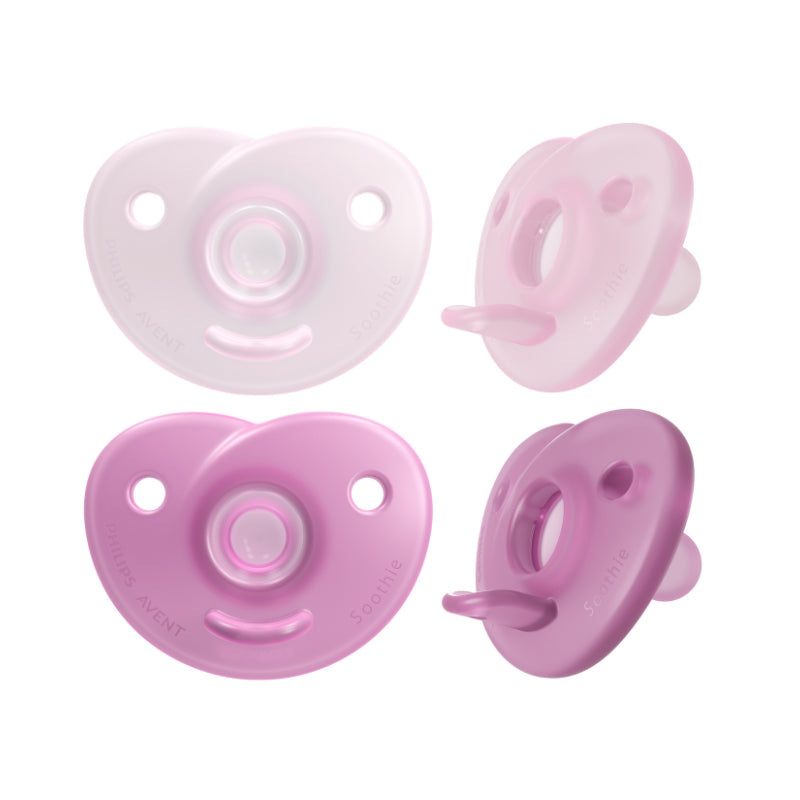 Philips Avent Soothie Chupeta Rosa 0-6 Meses Silicone Médico 2 Unidades - Farmácia Garcia