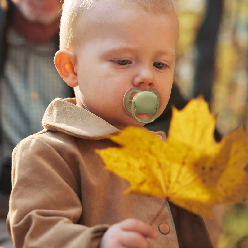 Philips Avent Ultra Air Chupeta Verde e Amarela 18M+ 2 Chupetas Silicone