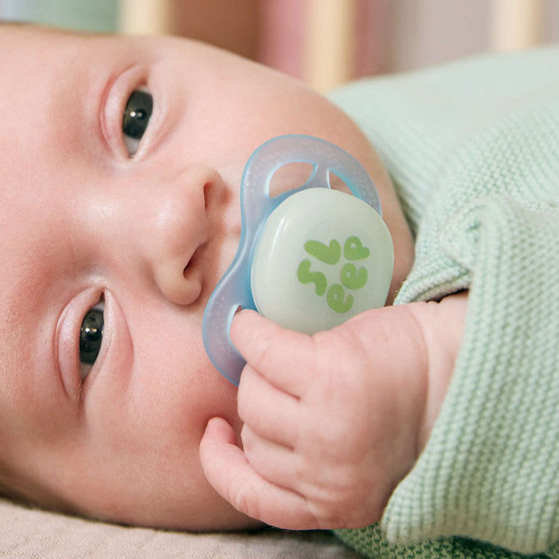 Philips Avent Ultra Start Chupeta Noturna Azul e Verde 0-2M 2 Chupetas Brilham no Escuro