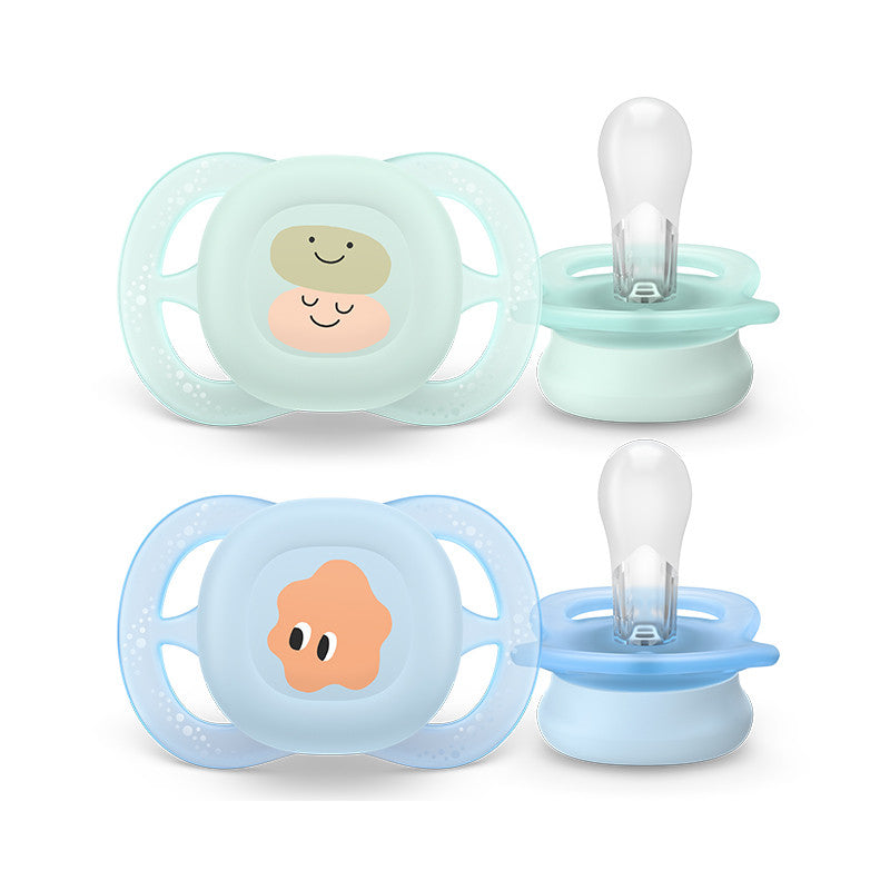 Philips Avent Ultra Start Chupeta Rostinhos e Nuvem 0-2M 2 Chupetas Silicone
