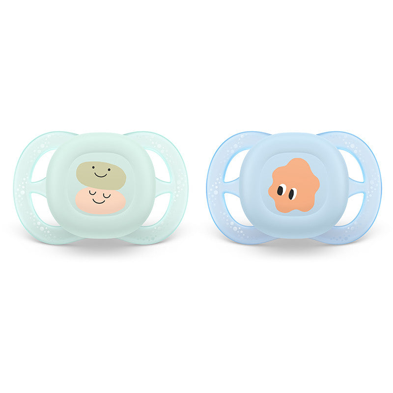 Philips Avent Ultra Start Chupeta Rostinhos e Nuvem 0-2M 2 Chupetas Silicone