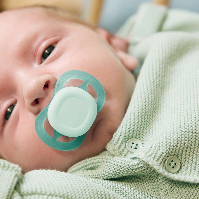 Philips Avent Ultra Start Chupeta Verde e Azul 0-2M 2 Chupetas Silicone