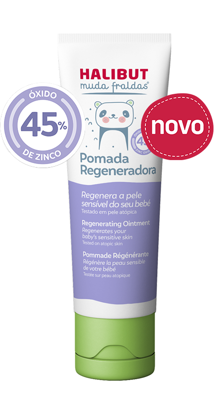 Halibut Muda Fraldas Pomada Regeneradora 45% ZN 50g - Farmácia Garcia