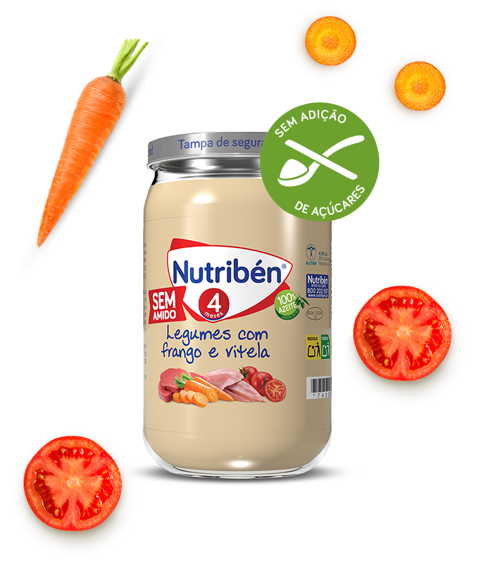Nutriben Boiao 4 Legumes Frango e Vitela 235g - Farmácia Garcia