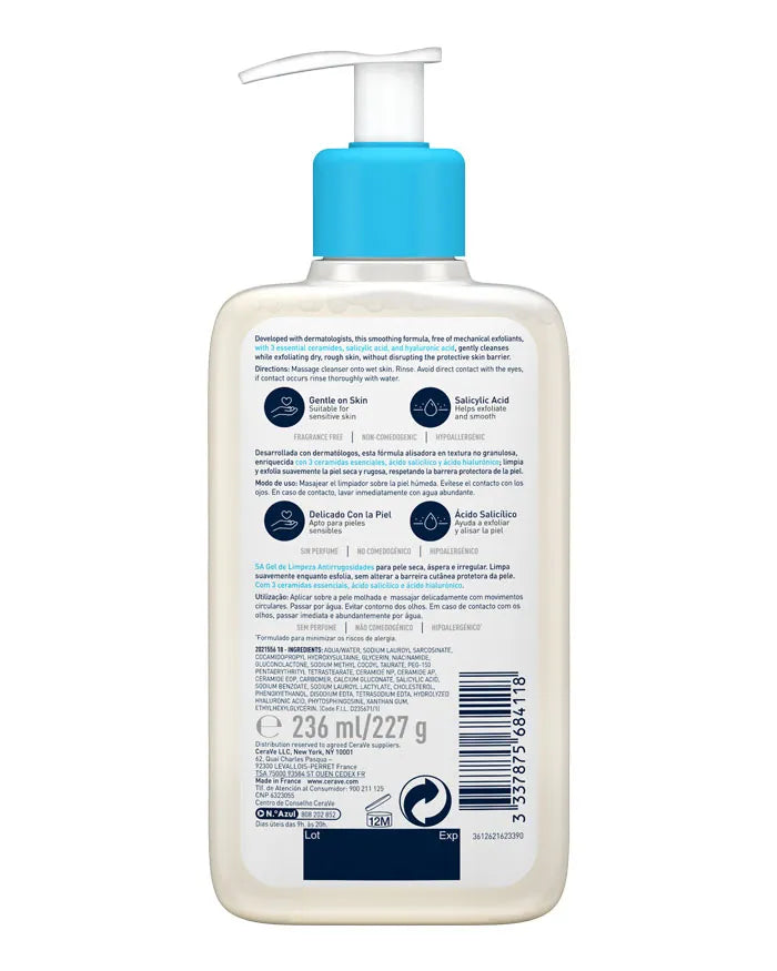 Cerave SA Gel de Limpeza Antirrugosidades 236ml