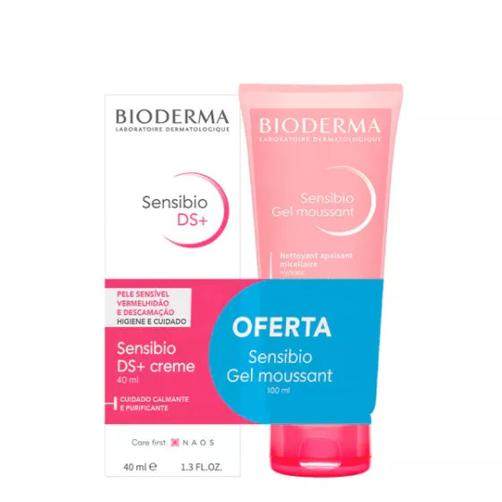 Sensibio Bioderma DS+ Creme com Oferta Gel Moussant de 100ml - Farmácia Garcia