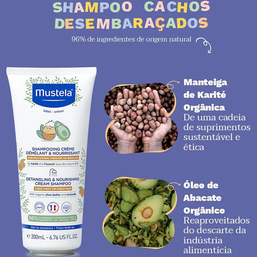 Mustela Champô Creme Desembaraçador 200ml - Farmácia Garcia
