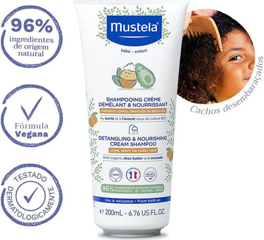 Mustela Champô Creme Desembaraçador 200ml - Farmácia Garcia
