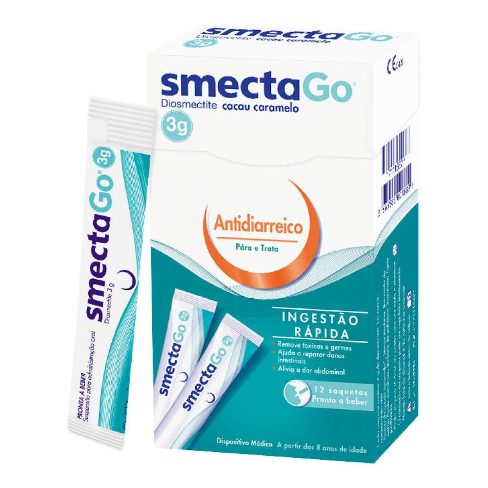 SmectaGo Suspensão Oral 12 Saquetas