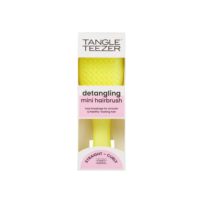 Tangle Teezer Escova Detangler Mini Hyper Yellow - Farmácia Garcia