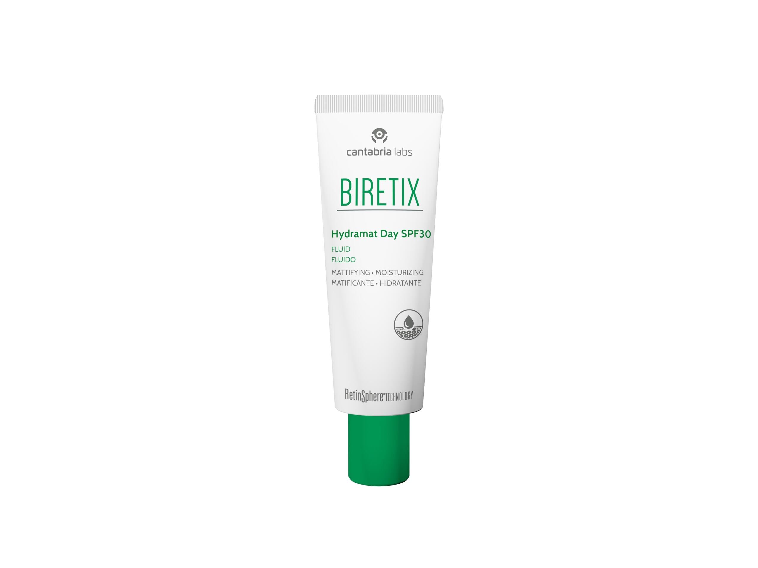 Biretix Hydramat Day Fluido Hidratante SPF30 50ml - Farmácia Garcia