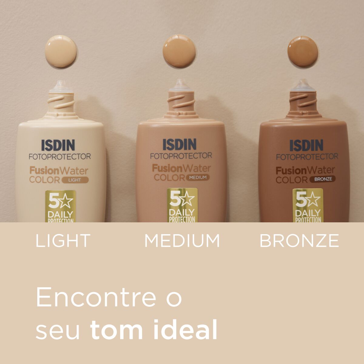 ISDIN Fotoprotector Fusion Water Color Light FPS50+ 50ml - Farmácia Garcia