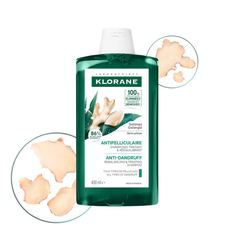 Klorane Champô Reequilibrante & Cuidado Anticaspa Galanga 400ml