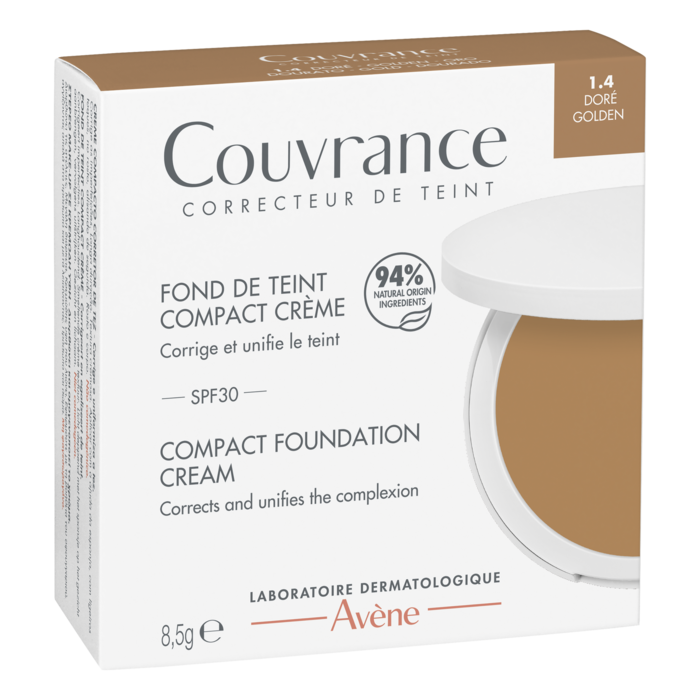 Avène Couvrance Creme Compacto Dourado Acabamento Mate 8,5g