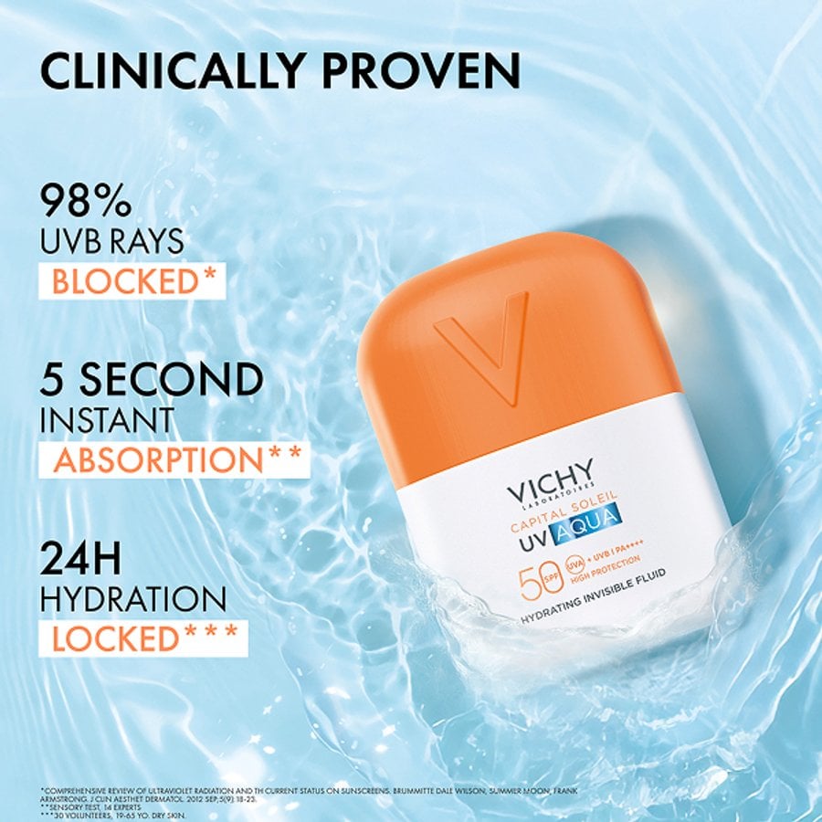 Vichy Capital Soleil UV Aqua Fluido Invisível SPF50 50ml - Farmácia Garcia