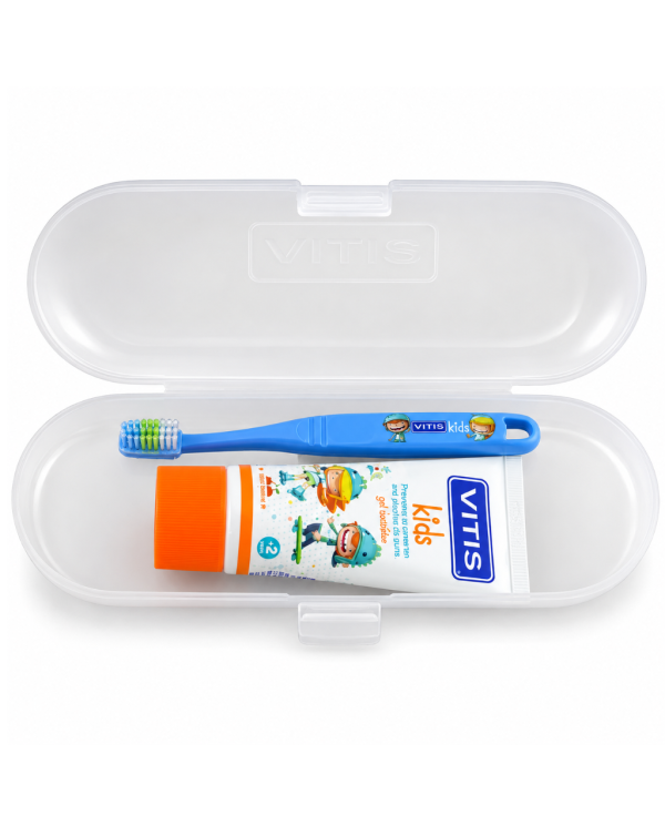 Vitis Kids Escova Dentária + Gel Dentário 50ml + Estojo