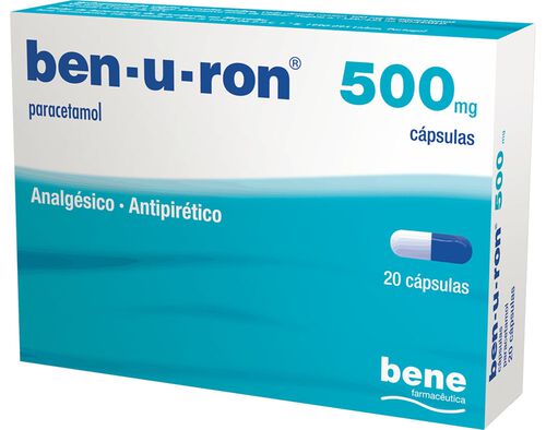 Ben-U-Ron 500mg 20 Cápsulas - Farmácia Garcia
